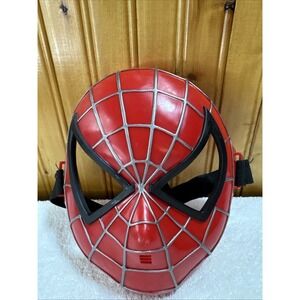Vtg 2004 Spiderman Face Mask Child Size Marvel Spider-Man Halloween Pretend Play